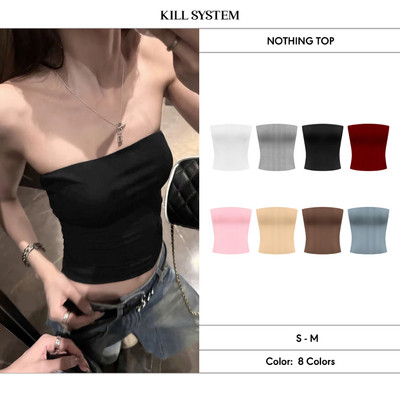 Áo quây mỏng trơn ôm body chất tăm cotton NOTHING - 𝐊𝐈𝐋𝐋 𝐒𝐘𝐒𝐓𝐄𝐌