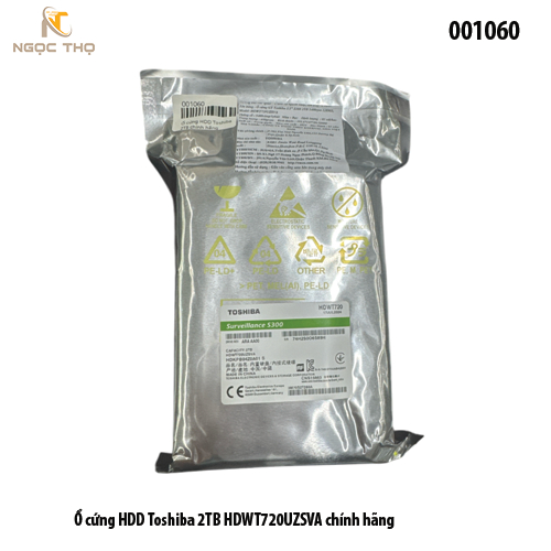 Ổ Cứng HDD Toshiba 2TB 3.5 Inch SATA III – Lưu Trữ PC, Camera, NAS Mini, Full VAT