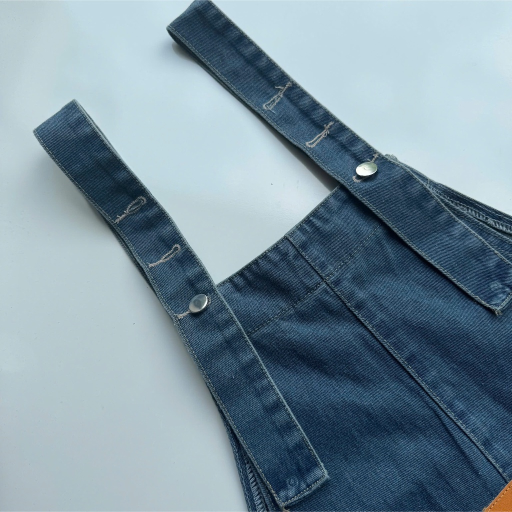 Quần Yếm Jeans SSS.A Form Unisex Túi Rộng Cá Tính | SSSTore.Aesthetic | BigBuy360 - bigbuy360.vn