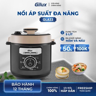 Nồi áp suất Gilux 5 lít tiện lợi - bảng điều khiển tiếng việt dễ sử dụng
