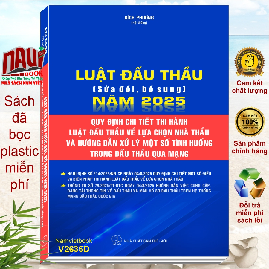 Sách Luật Đấu Thầu sửa đổi bổ sung năm 2025. Hướng Dẫn Xử Lý Một Số Tình Huống Trong Đấu Thầu V2635D