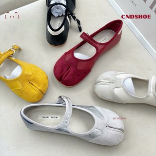 Giày thể thao nữ cndshoe chia mũi heo chop, giày sandal đi học đế lười chất da lộn dễ vệ sinh bền đẹp - TABI SHOE