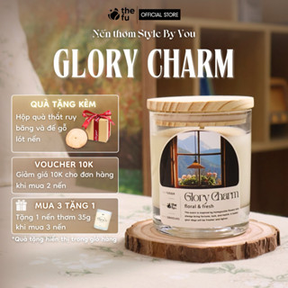  Nến Thơm Tinh Dầu Thiên Nhiên Thefu Lành Tính Handmade Mùi Glory Charm Hương Dịu Nhẹ Dễ Chịu 120G 