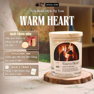  Nến Thơm Tinh Dầu Thiên Nhiên Thefu Lành Tính Handmade Mùi Warm Heart Hương Dịu Nhẹ Dễ Chịu 120G 