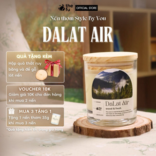  Nến Thơm Tinh Dầu Thiên Nhiên Thefu Lành Tính Handmade Mùi Dalat Air Hương Dịu Nhẹ Dễ Chịu 120G 
