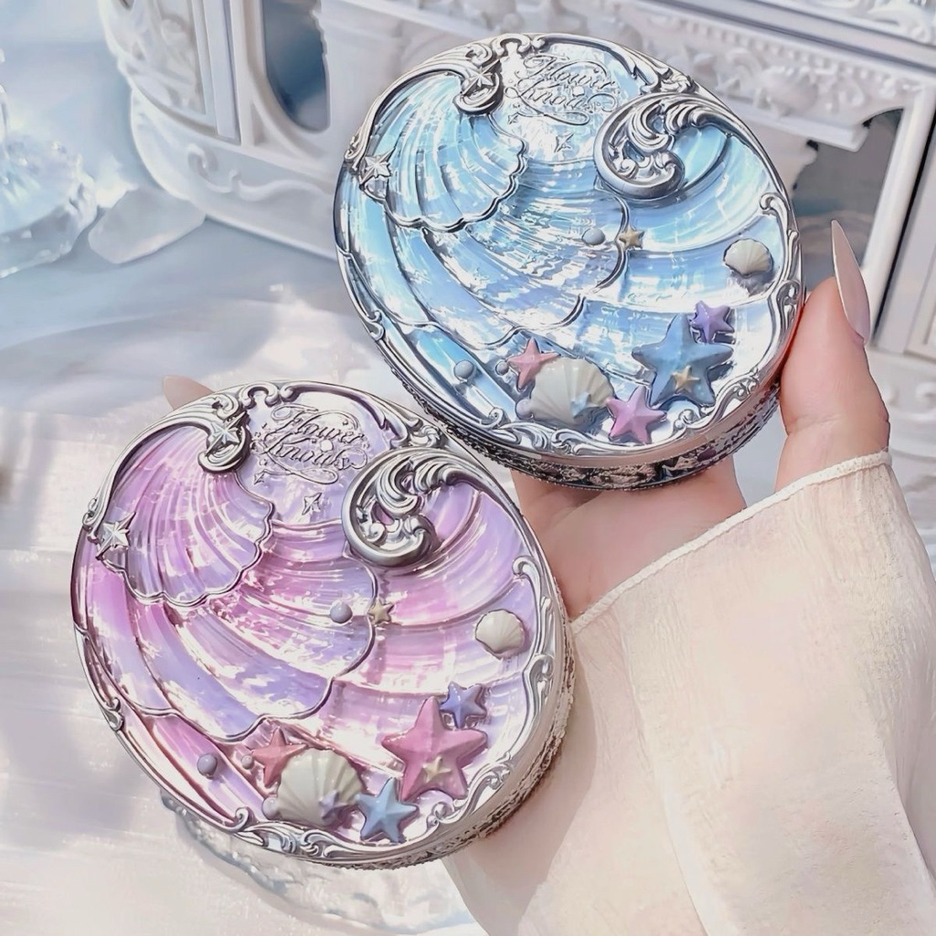 Phấn Phủ Nén Vỏ Sò Flower Knows Shell’s Jewel Chính Hãng