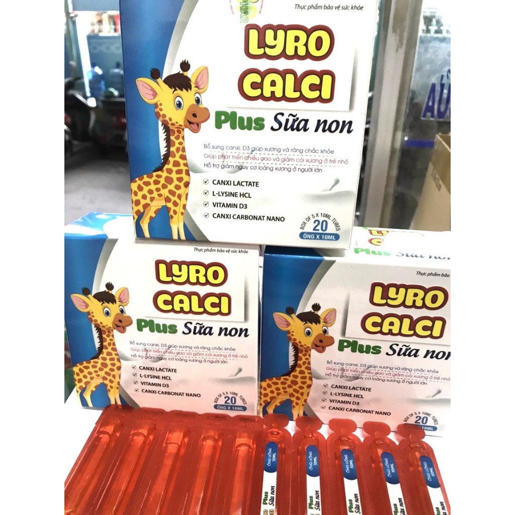 Lyro calci plus sữa non phát triển chiều cao, kích thích ăn ngon, cho xương chắc khoẻ chống còi xươn