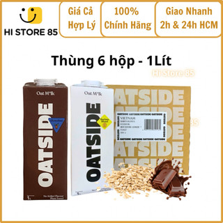 [Thùng 6 Hộp] Sữa yến mạch OATSIDE Barista Blend vị NGUYÊN BẢN/ SOCOLA - Hộp 1 Lít >Hi Store 85<