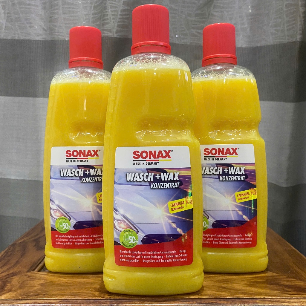  Nước rửa xe 2:1 SONAX Wash & Wax  Rửa & Wax bóng sơn  1000ml 