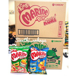  Combo 10 gói Bánh cá   Bim bim Marine Boy vị tảo biển Nori 56g gói 