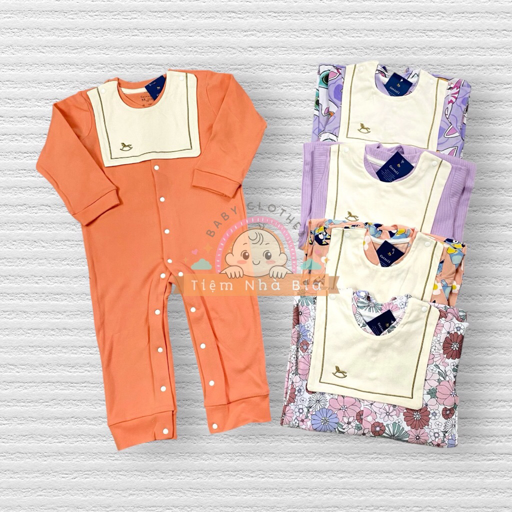 (8-16kg) Body Sleep Cottoli yếm tháo rời xuất dư xịn cho bé
