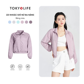 Áo khoác gió Nữ cổ trụ Form lửng chống gió, chống nắng cao cấp 40002364-C9JCK536Q - TOKYOLIFE