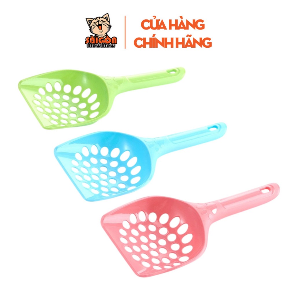 Xẻng xúc cát vệ sinh cho mèo loại lỗ tròn lớn tiện lợi dễ vệ sinh chất liệu bền chắc