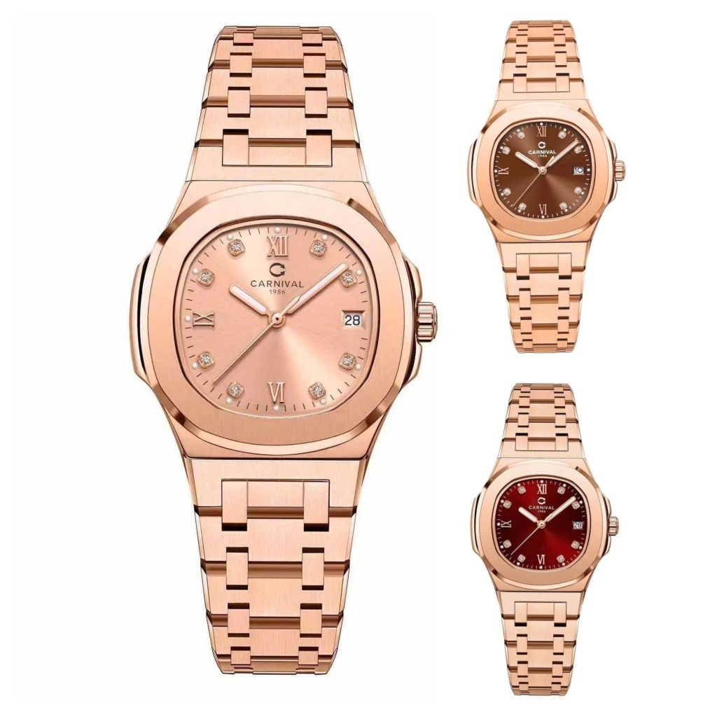 [Đủ Các Màu] Đồng Hồ Nữ Carnival Sundust 8160L-VH-NN Chính Hãng - Đường kính mặt 34mm