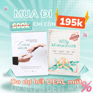 Combo 2 gồm Sổ tay kế hoạch cưới và Cưới đi đợi chi - Danh cho cặp đôi trước và sau khi kết hôn [Kim Ngọc Thủy]