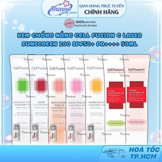  Kem Chống Nắng Nâng Tone Kiềm Dầu Mọi Loại Da Cell Fusion C Laser Sunscreen 100 SPF50+ PA++++ 50ml Hàn Quốc 