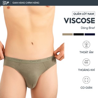 Quần lót sịp nam tam giác brief thun lạnh Viscose mềm mịn - ONOFF 18UQ23A006 