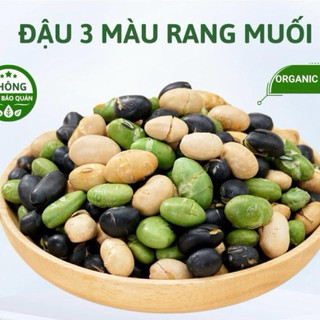 Combo 3 Hũ (1,2kg) Đậu Sấy Giòn Rang Muối ( Đậu Đen Xanh Lòng, Đậu Xanh, Đậu Nành).  Ăn Vặt Food Đậu Hạt Heathy