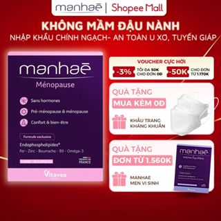 Nội Tiết Tố Nữ Manhae Cải Thiện Kinh Nguyệt, Làm Chậm Lão Hóa, Giúp Ngủ Sâu Và Ngon Giấc Chính Hãng Từ Pháp