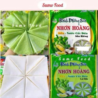  Bánh Phồng Sữa Nhơn Hoàng Sầu Riêng Lá Dứa SIÊU TO - Bánh Tráng Sữa ĐẶC BIỆT - Đặc Sản Miền Tây 
