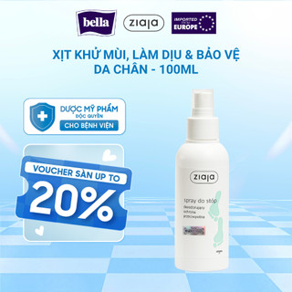 Xịt Khử Mùi Làm Dịu Và Bảo Vệ Da Chân Ziaja 100ml Giúp Giảm Tiết Mồ Hôi Hiệu Quả