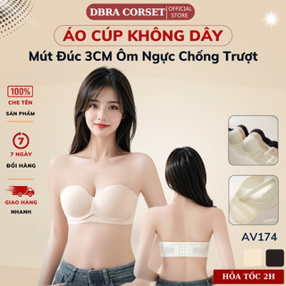  Áo Lót Nữ Không Dây Nâng Ngực Mút Đúc Ôm Ngực Chống Trượt – Có Dây Tháo Rời DBRA AV.174 