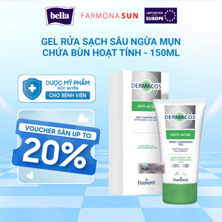  Sữa Rửa Mặt Dermacos Giúp Loại Bỏ Mọi Bụi Bẩn Lượng Dầu Dư Thừa Trên Da Anti-Acne Deep Cleansing Gel 150ML 
