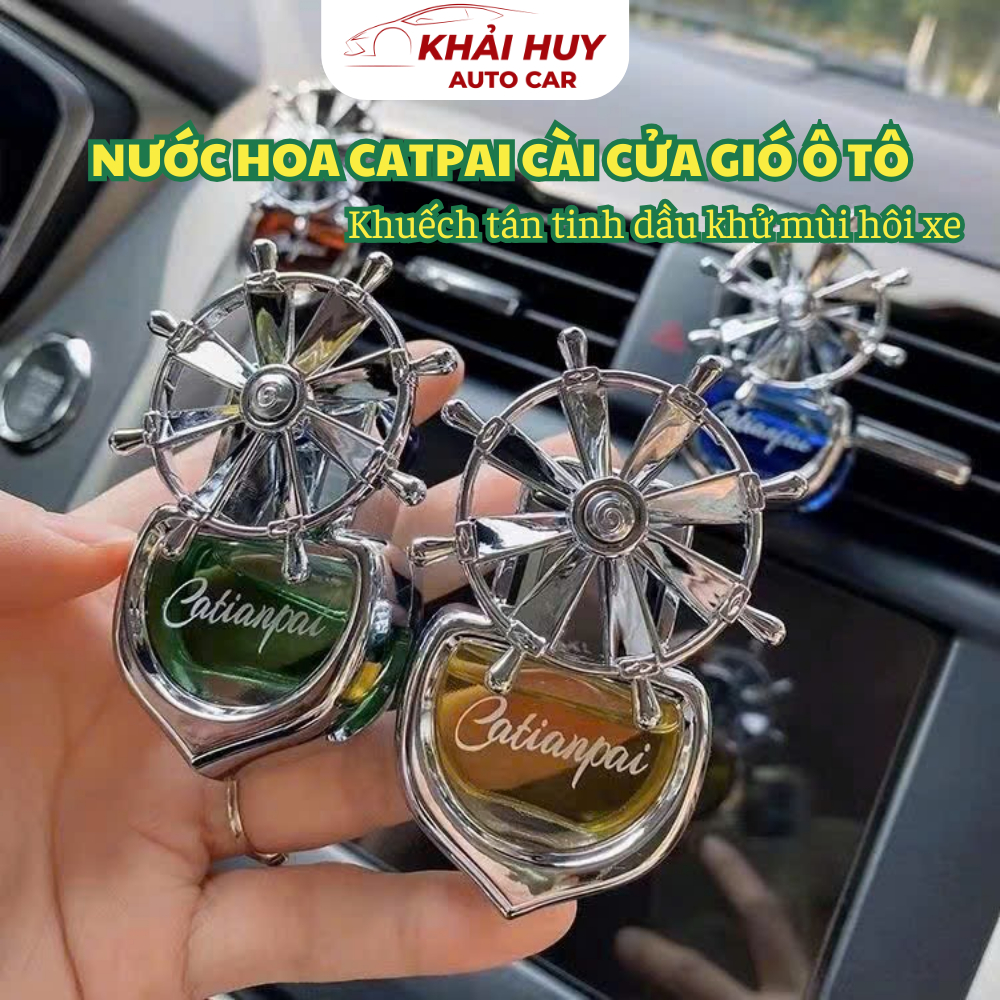  Nước Hoa Catpai Xoay Cánh Theo Gió Cài Cửa Gió Điều Hòa Khuếch Tán Tinh Dầu Khử Mùi Xe Hơi khaihuyauto 