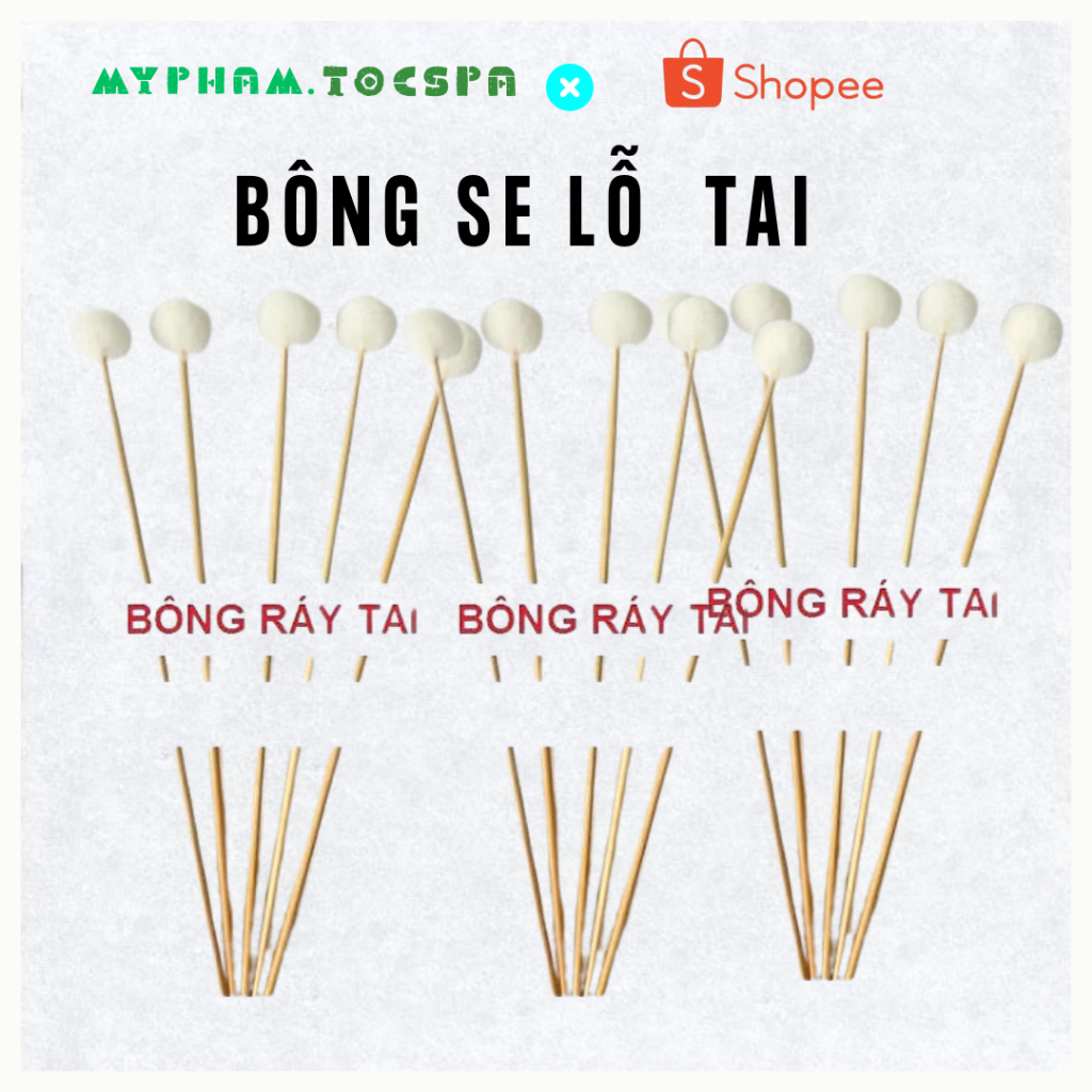 Bông Ráy Tai Bông Se Tai Lông Vịt Myphamtocspa