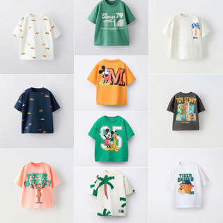 Áo phông / Áo thun Zara cho bé trai, chất liệu cotton 1Y-6Y (Link 1)