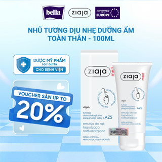  Nhũ Tương Dưỡng Ẩm Toàn Thân Ziaja Med Atopic Dermatitis Cung Cấp Vitamin E Tái Tạo Làn Da 100ml 