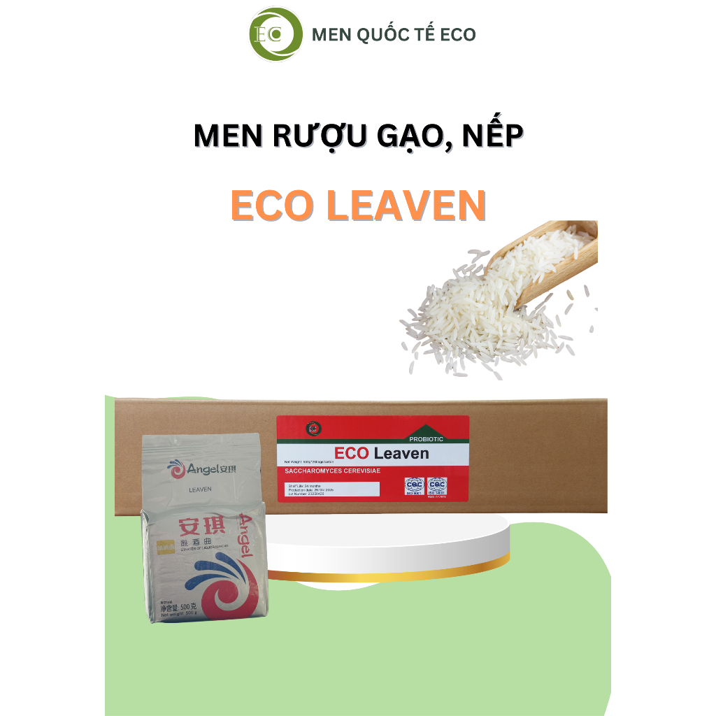 Men Rượu ECO LEAVEN - 500g*20gói/ thùng (10kg)