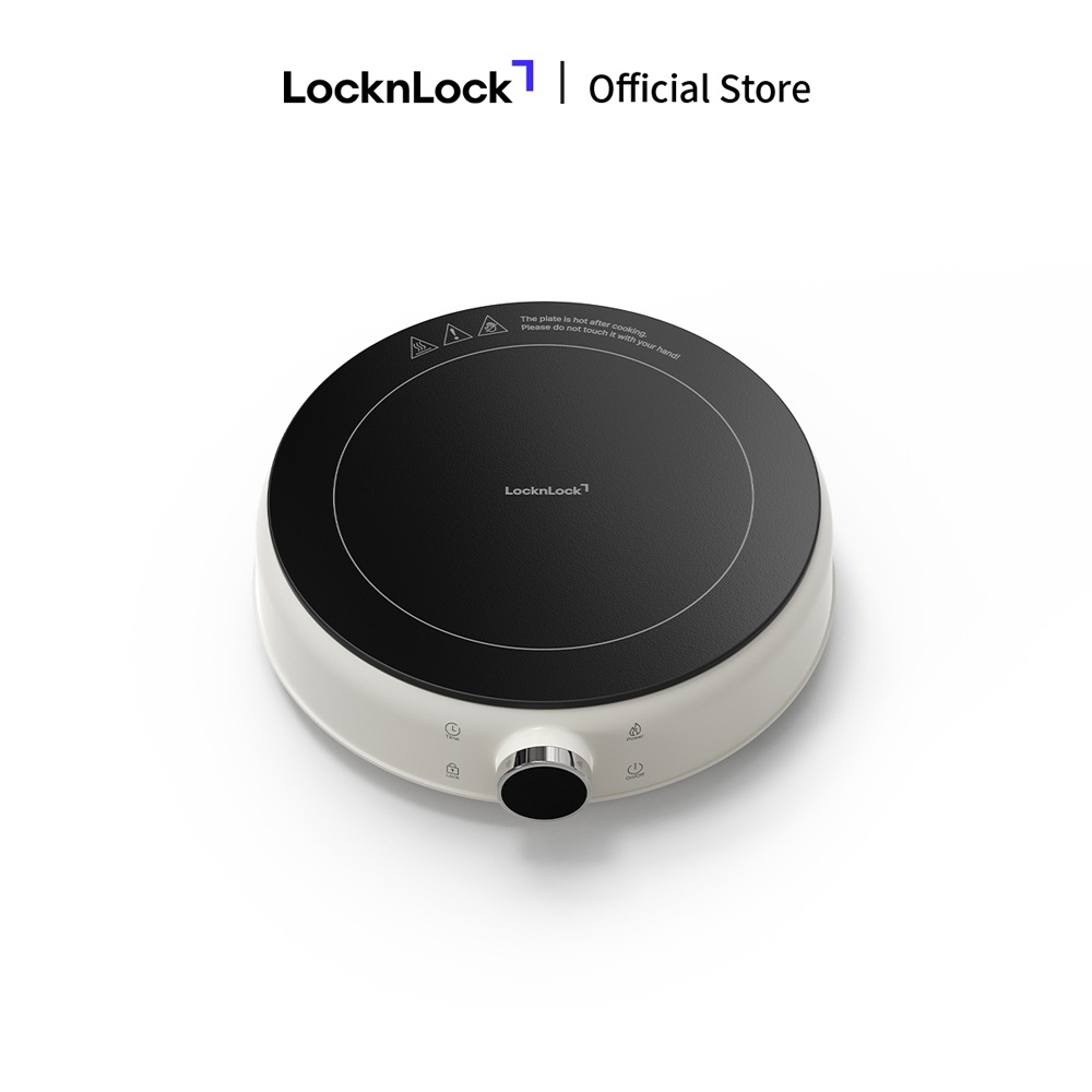Bếp điện từ mini Locknlock Mini induction cooker EJI126IVY công suất 1500W - Màu ngà