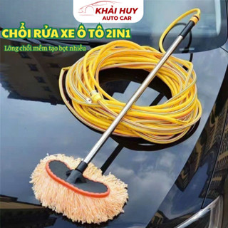 Cây Lau Xe Xịt Nước , Chổi Rửa Xe 2 Trong 1 Kèm Vòi Nước Đa Năng Tiện Lợi Hàng Tốt Bền Bỉ Tạo Bọt
