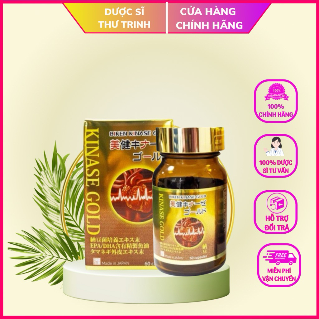 Viên uống hỗ trợ phòng ngừa đột quỵ Biken Kinase Gold Nhật