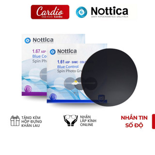 Tròng Kính Đổi Màu Chống Ánh Sáng Xanh N5 Series Nottica, Tròng Kính Cận Loạn Cao Cấp Có Nhận Thay Tròng