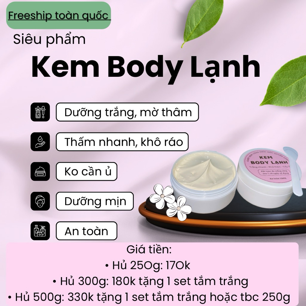 KEM BODY LẠNH TRẮNG NHANH