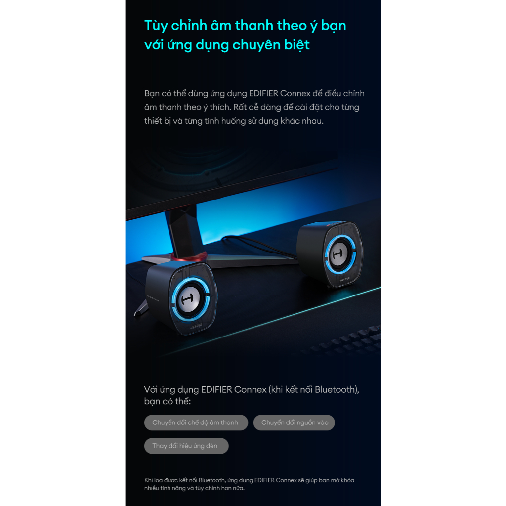 Loa Máy Tính Bluetooth EDIFIER G1000 II | Công Suất 4W | Củ Loa Toàn Dải | 9 Hiệu Ứng Đèn Led | Bảo Hành 15 Tháng | BigBuy360 - bigbuy360.vn