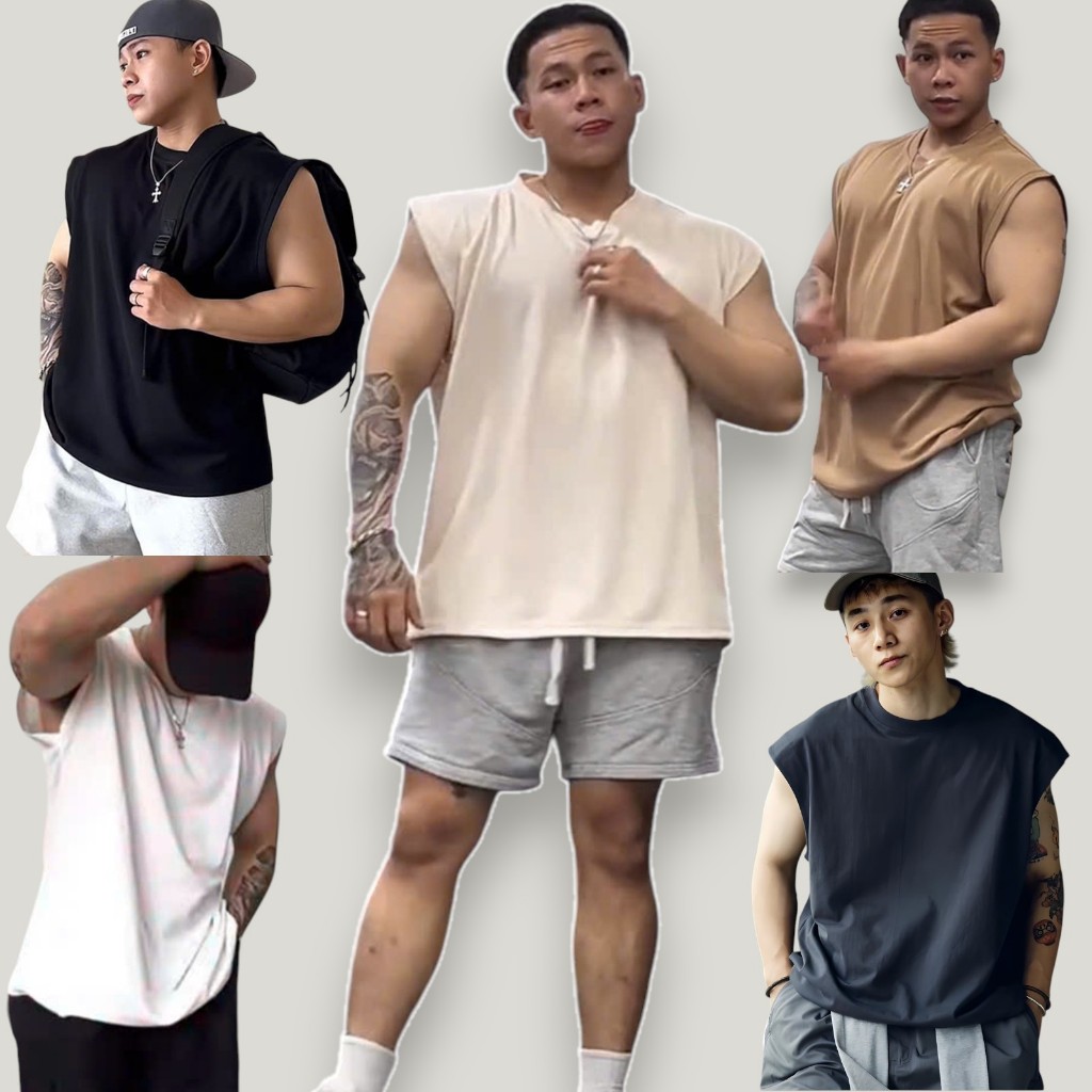 [ có BIGSIZE]ÁO THUN TANKTOP Unisex Menswear Top [Combo được trọn màu khi ghi chú]  Cotton tổ ong, Trơn Basic áo Tanktop