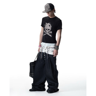 DOUBLE WAIST DIRTY JEANS