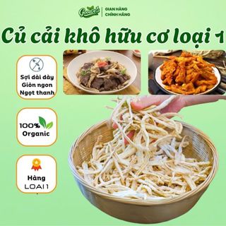 Củ cải sợi khô loại 1 GoodDeli - Sợi dày - Giòn ngọt, giàu chất xơ - Chay/mặn - 400g - 800g