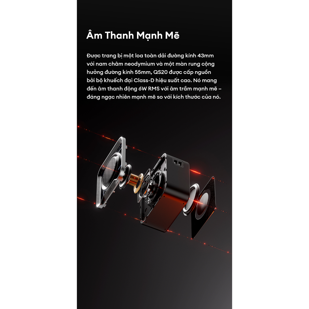 Loa Bluetooth EDIFIER QS20 | Công Suất 6W | Sử Dụng Đến 18H | Bluetooth 6.0 | Bảo Hành 15 Tháng | BigBuy360 - bigbuy360.vn