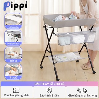  Bàn thay tã cho bé Bàn hộ lý trẻ em đa năng Bàn Chăm Sóc Em Bé Di Động 3 mức nâng hạ có thể giặt 