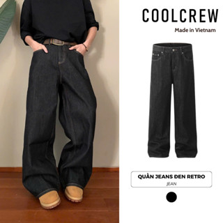 Quần Jeans Retro COOLCREW Quần Kiểu Dáng Rộng Unisex Nam Nữ