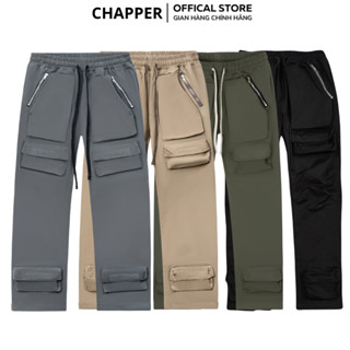 Quần kaki nhung Cargo Pant CHAPPER túi gấu ống xuông khoá zip, cao cấp - QCP005