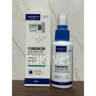  FUNGIKUR - 50ML - NƯỚC XỊT HỖ TRỢ GIẢM NẤM DA BONG VẨY RỤNG LÔNG NGỨA CHO CHÓ MÈO TỪ 8 TUẦN TUỔI 