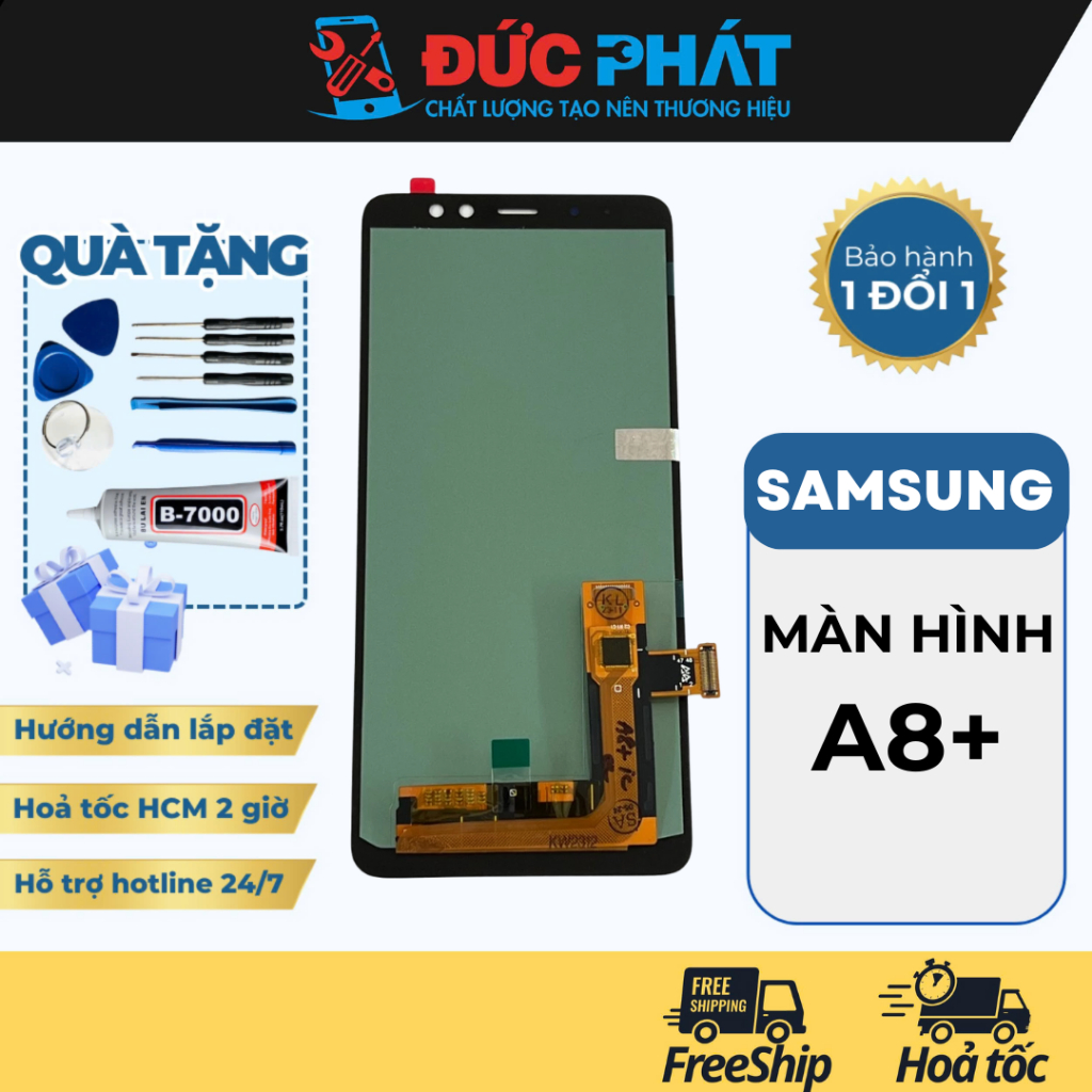 Màn Hình Thay Thế Samsung Galaxy A8 PLUS / A8 + QX VÀ OLED 2IC (Tặng kèm bộ sửa và keo)
