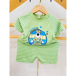 bộ thun lạnh mẫu sọc cho bé