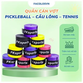 Quấn Cán Vợt Pickleball Cầu Lông Tennis Chính Hãng – Thấm Hút Mồ Hôi, Chống Trơn, Êm Tay