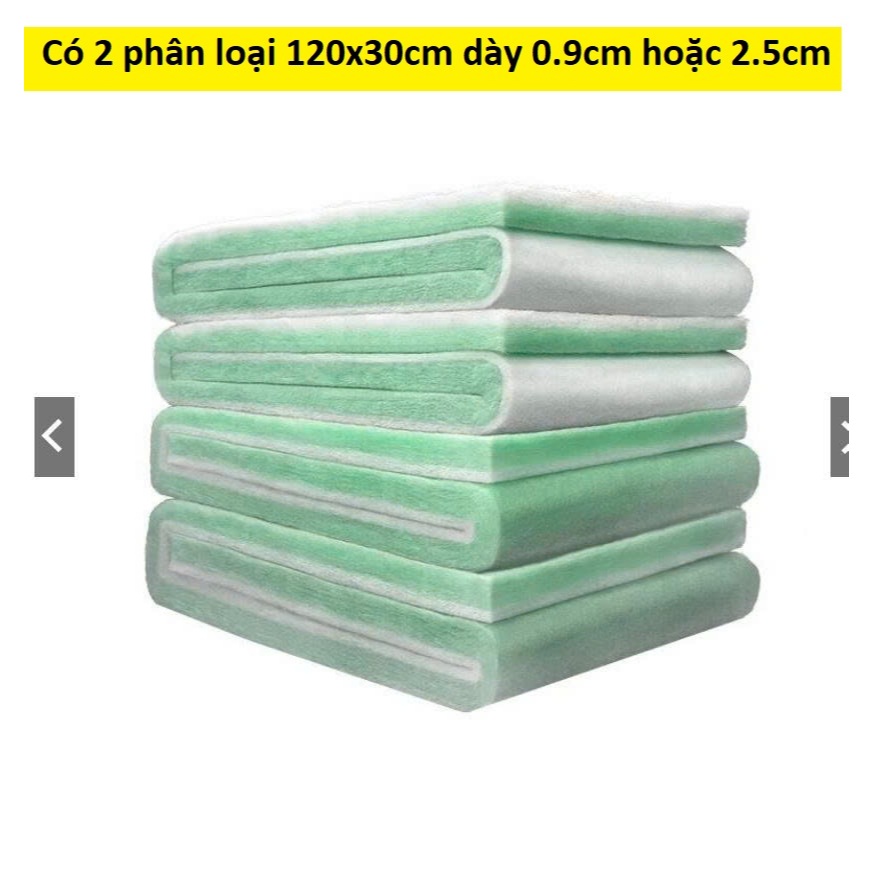 Bông ép xanh lọc nước cho bể cá cảnh - Bông lọc trắng xanh 2 lớp lọc nước bể cá cảnh